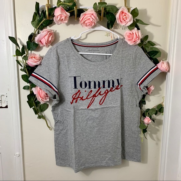 Tommy Hilfiger Tops - 2/$20 Tommy Hilfiger Gray Graphic Tee